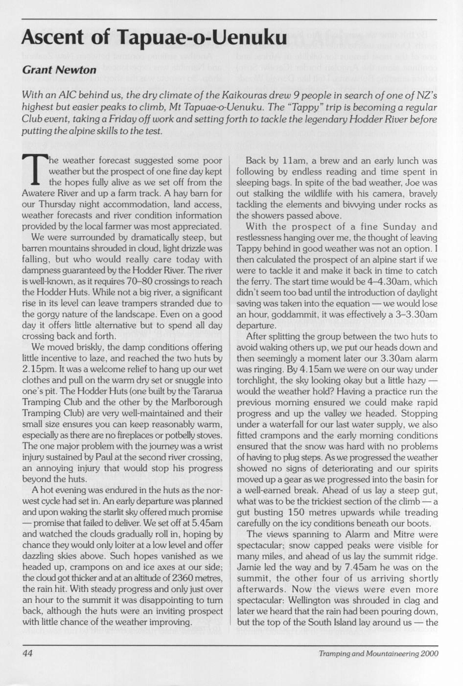 Scanned journal page 3 of 3: Off the Wall Look at Southern Africa